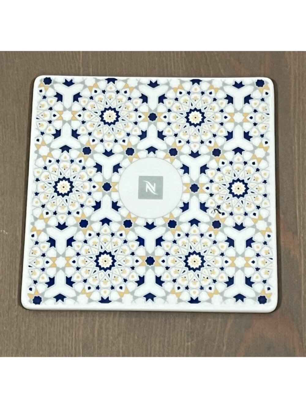 Nespresso Ceramic Coaster Made in Portugal  #2205 Tile Ltd Edition Promo Gift